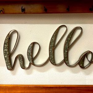 EUC Hello Sign 22 x 9 Galvanized Steel